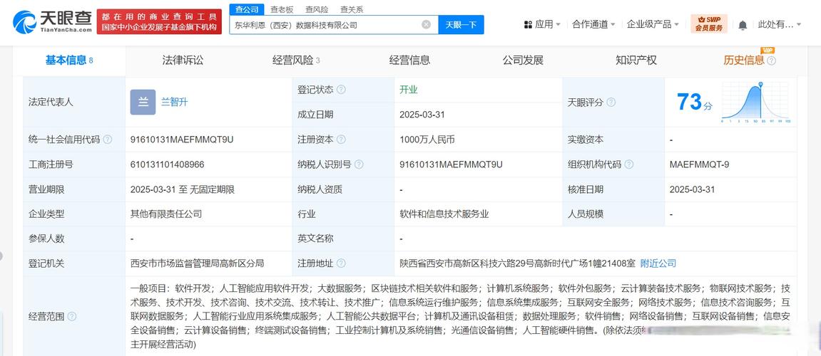 东华软件加码人工智能，西安数据科技新公司引发行业关注